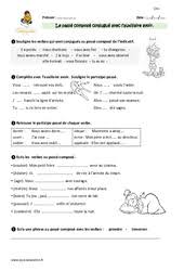 Savoir conjuguer des verbes au passé composé avec l'auxiliaire être. Passe Compose Cm1 Evaluation Cm1 Evaluation 1er Et 2eme Groupe Passe Simple Check Spelling Or Type A New Query Tory Kibby