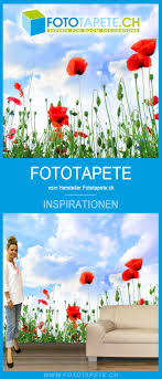 Wandgestaltung Mit Mohnblumen Fototapete Wandideen Tapete In 2020 Fototapete Tapeten Tapeten Kaufen
