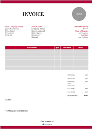 Free Invoice Templates Download All Formats And Industries Invoiceberry
