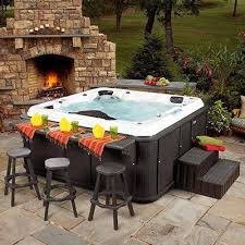 I Need To Add A Little Bar To My Hot Tub Why Didn T I Think Of This Before Dream Backyard Hot Tub Backyard