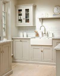 Light Beige Kitchen Cabinets Farmhouse Sink In 2020 Kitchen Cabinet Colors Taupe Kitchen Cabinets Taupe Kitchen