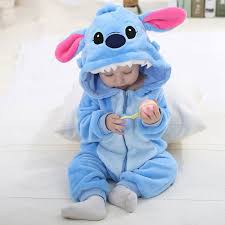 Cute Cartoon Flannel Baby Romper Lovely Rait Cotton Boy Girl Animal Rompers Stitch Baby Clothes Jumpsuit Bebes Kugurumi Outfit Lazada