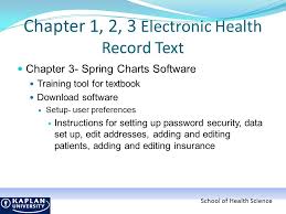 school of health sciences week 9 electronic health records