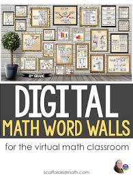 Digital Math Word Walls Math Word Walls Math Words Word Wall