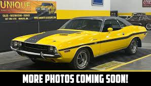 Image result for Bright Yellow 1970 Challenger