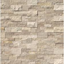 The tile features random strips of stacked stone glued together for ease of installation. Msi Roman Beige Ledger Panel 6 In X 24 In Natural Travertine Wall Tile 10 Cases 60 Sq Ft Pallet Lpnltrombei624 The Home Depot