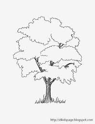 Kids Page Printable Tree Coloring Page Tree Coloring Page Tree Drawing Earth Day Coloring Pages