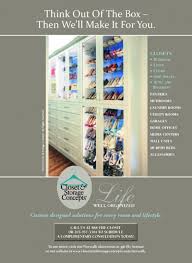 Custom storage organizers since 1987. Closet And Storage Concepts Think Out Of The Box
