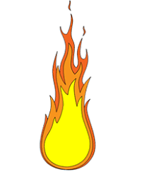 Finish with ground and moon. How To Draw Cartoon Fire How To Draw Cartoons
