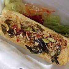 Nasi Bakar Teri Petai Balado Nasi