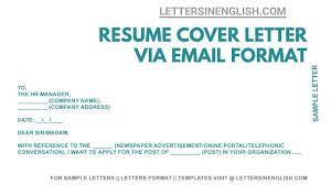 Maybe you would like to learn more about one of these? Cover Letter For Resume Cover Letter Sending Resume Via Email Youtube