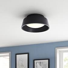 Black flush mount lights : Matte Black Flush Mount Lighting Free Shipping Over 35 Wayfair