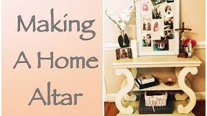 Perhaps a prayer journal where you record your prayers and their answers. Making A Catholic Home Altar Home Shrine Youtube