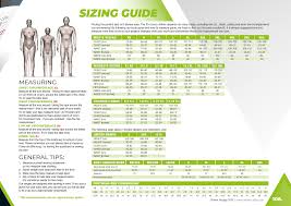 Size Chart Gilbert Gilbert Rugby Popshop Rugby