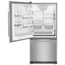 Check spelling or type a new query. Kitchenaid Krbl109ess 19 Cu Ft 30 Inch Width Full Depth Non Dispense Bottom Mount Refrigerator Krbl109ess Appliance Direct