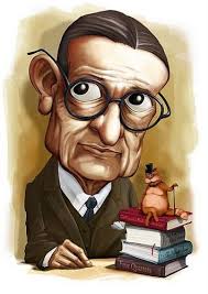 Rate Our T S Eliot Caricature Funny Caricatures Caricature Famous Cartoons