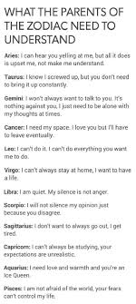 Learn about what cancer zodiac sign means and how it affects your life. Zodiac Signs What The Parents Of Zodiac Signs Need To Understand Wattpad