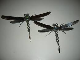 Black And Yellow Dragonfly Canada Recycled Metal Dragonfly Art By Creationswelded On Etsy Dragonfly Art Spider Art Recycled Art