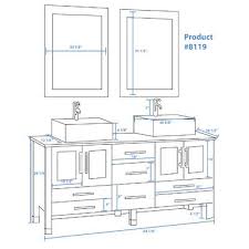 Cambridge Plumbing Aspen 64 Double Bathroom Vanity Set With Mirror Wayfair In 2020 Hotel Bathroom Design Double Vanity Bathroom Contemporary Bathroom Vanity