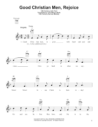 Sort by popularity sort by latest sort by price: Good Christian Men Rejoice Ukulele Print Sheet Music Now