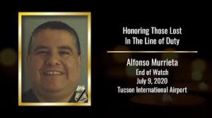 U.S. Customs and Border Protection mourns the loss of Officer Alfonso  Murrietta, who passed away