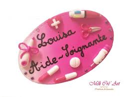 Badge Metier Personnalise Medecin Infirmiere Aide Soignant Personnel Soignant Pate Polymere Fimo Aide Soignante Personnel Soignant Fimo