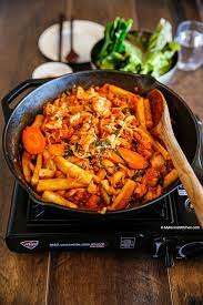 Dak Galbi Korean Spicy Chicken Stir Fry Recipe Korean Side Dishes Spicy Chicken Chicken Stir Fry
