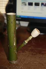 Homemade Bamboo Bong In 2021 Bamboo Bong Bongs Bamboo