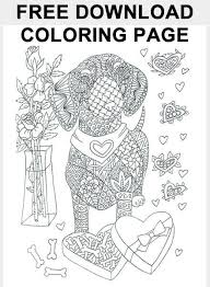 Dachshund coloring book for adults vector stock vector. Pin On Coloring Pages