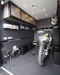 From Rbcomponents Moto Season Moto Van Check Out Those Lock N Loads Riskracing Locknload Rbcomponents Dirt Bike Gear Motorcycle Trailer Bike Room