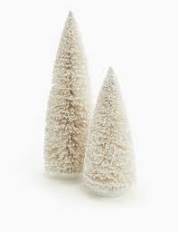 White Bristle Tree Room Decoration M S Christmas Table Room Decor Decor