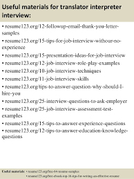 Learn the tips and tricks to writing successful cover letters. Medical Interpreter Cover Letter Sample Cover Letter