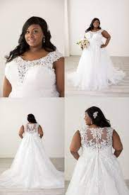 Lace Cap Sleeve Illusion Back Plus Size Tulle Ball Gown Plus Size Wedding Gowns Tulle Ball Gown Gowns