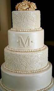 So Pretty Ivory Wedding Cake Wedding Cake Designs Elegant Elegant Wedding Cakes
