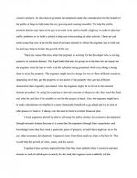 Eminent Domain Research Paper