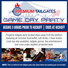 Premium Tailgate Game Day Party Atlanta Falcons Vs