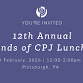 12th Annual Friends of CPJ Luncheon event in Pittsburgh, PA