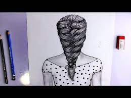 تعلم رسم الشعر سهل جدا للمبتدئين رسم ضفيره سهل خطوة بخطوة hair styles hair dreadlocks