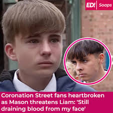 Liam burst into tears #Corrie