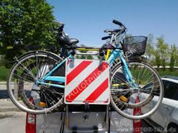 Italienurlaub Mit Fahrradhecktrager Warntafel Noti