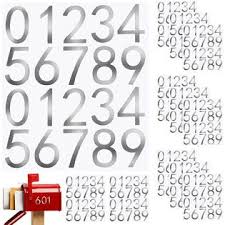 Shop a large selection of mailbox numbers, letters, and decals available in a variety of fonts, sizes, and colors. Durony Ish09 M838812mn 12 Sheets 2 Inches Silver Mailbox Number Stickers Hollow Self Adhesive Vinyl Numbers 0 9 Street House Address Numbers Stickers