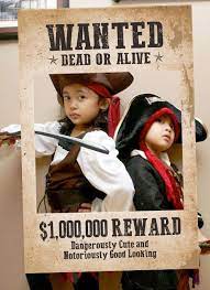 Wanted Frame Wanted Party Prop Wanted Sign Wanted Poster Cowboy Cowgirl Western Theme Ph Pirate Theme Party Pirate Birthday Party Pirate Themed Birthday