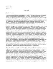 Wow your future employer with this simple cover letter example format. Final Portfolio Cover Letter Andrew Choi Cover Letter Dear Professor This Portfolio Does Not Simply Display A Work Of Art But It Thoroughly Exhibits Course Hero