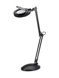 Realspace Led Magnifier Desk Lamp With Clamp 22 H Black Office Depot