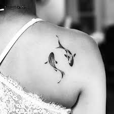 Aesthetic Black And White Small Koi Fish Tattoo Two Fish By Jay Shin Pisces Tattoo Designs Small Fish Tattoos Shark Tattoos