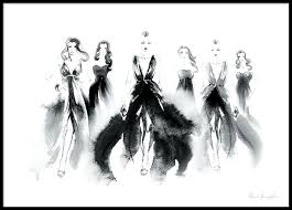 Fashion Walk Poster Mode Poster Prada Bild Illustration Mode