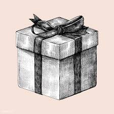 Sketch Of A Wrapped Gift Box Premium Image By Rawpixel Com Noon Gift Drawing Valentines Gift Box Gift Box