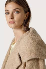 Cappotto in tessuto bouclé donna Marrone Seventy