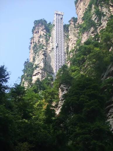 Elevador en montaña