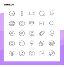 Set Whatsapp Line Icon Set 25 Icons Minimalism Vector Image Whatsapp and transparent png images free download. vectorstock
